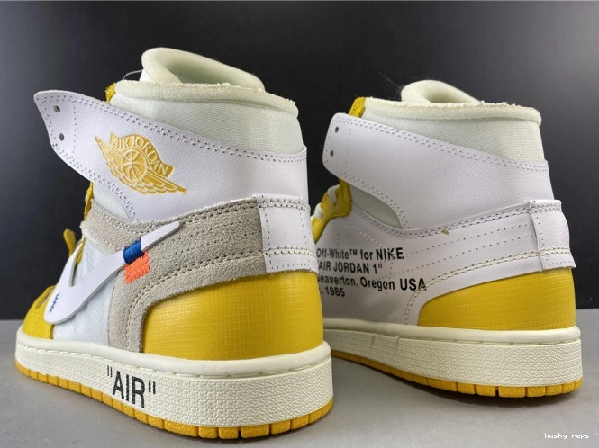 Rep Husky Dark Powder AQ0818-149 Air Off-White White Jordan x NRG 1 Yellow-Cone 0822